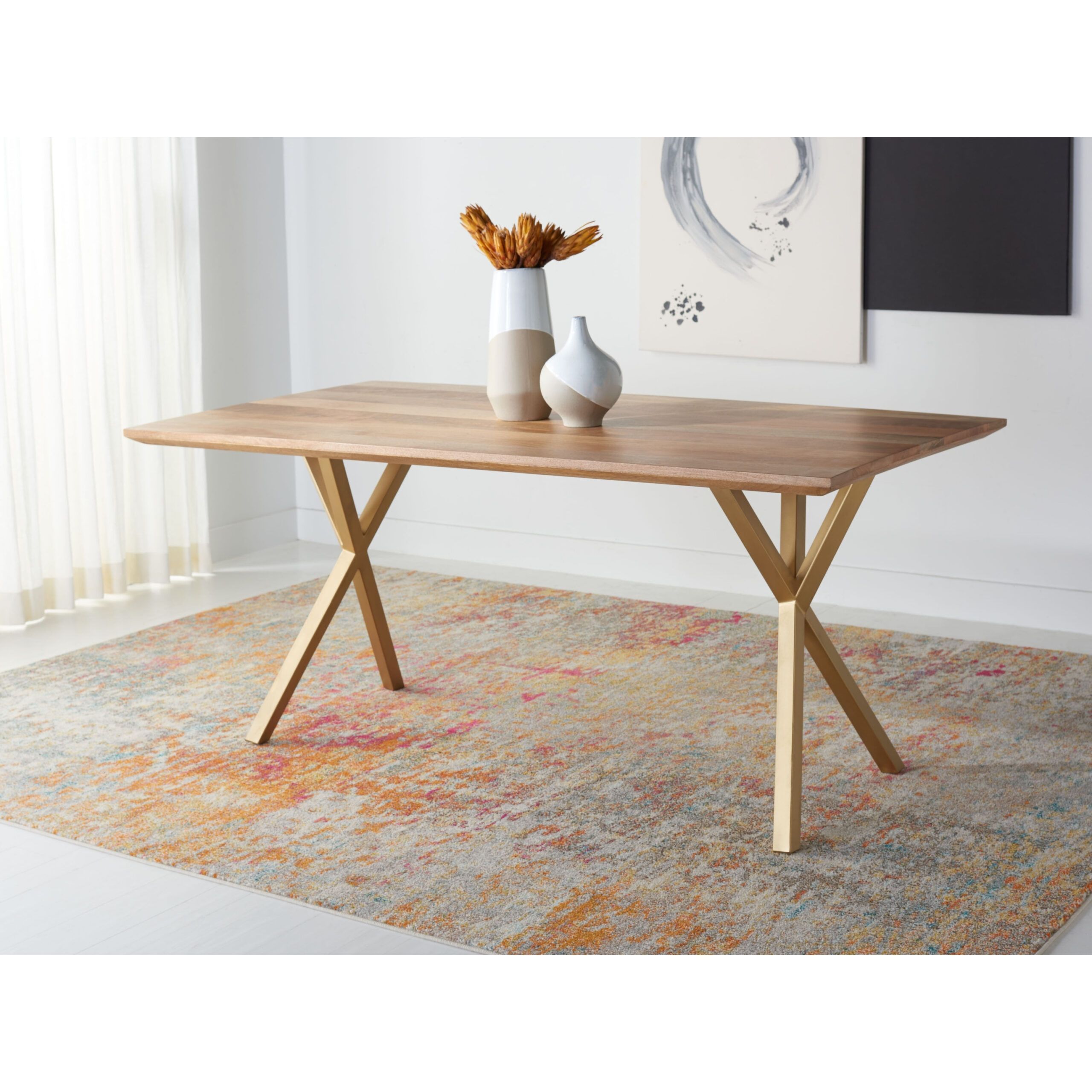 Safavieh Dining Tables - Bed Bath &Amp; Beyond pertaining to How to Style Your Safavieh Akash Rectangle Dining Table for Any Occasion