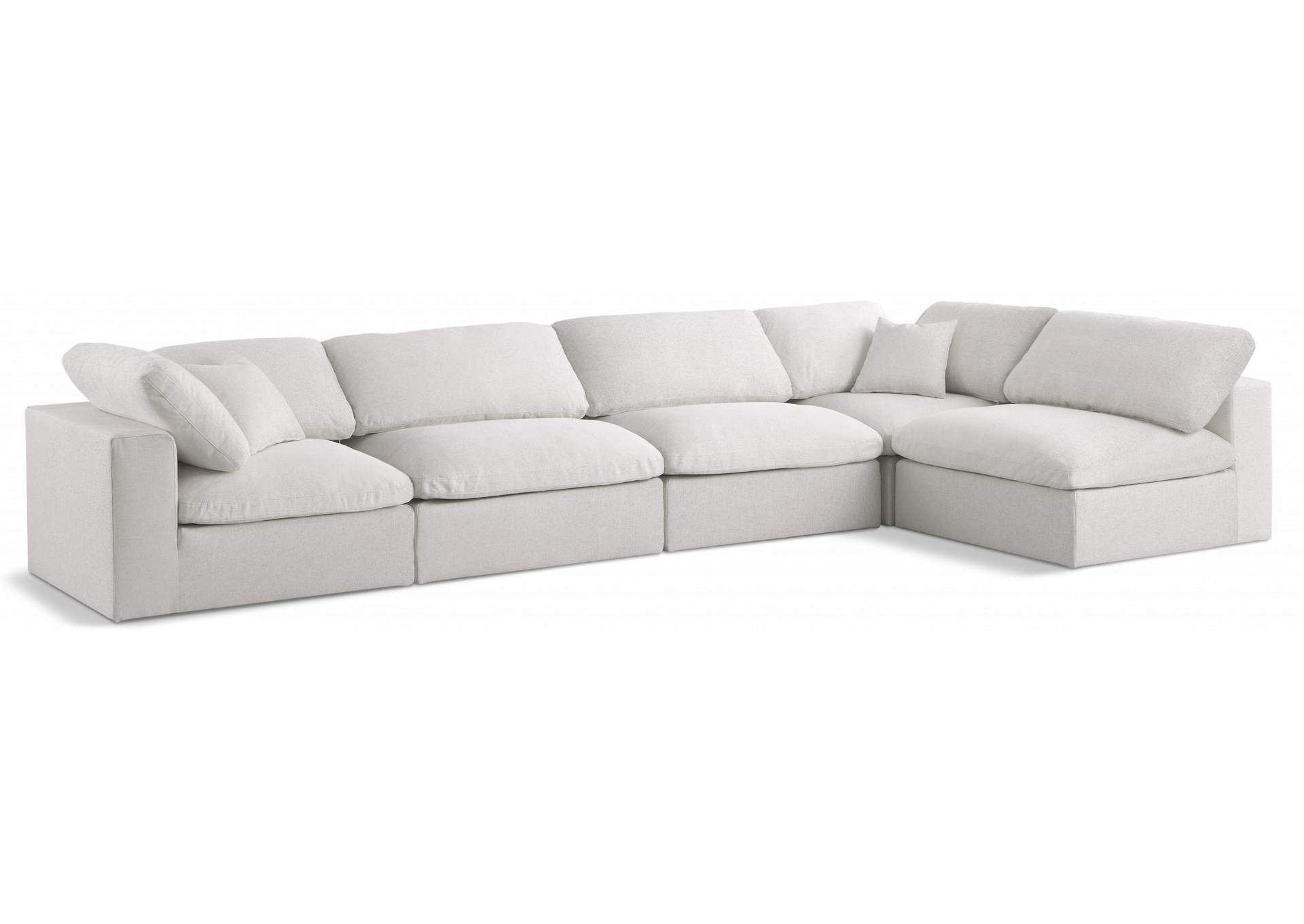 Serene Cream Linen Textured Fabric Deluxe Comfort Modular Sectional pertaining to What to Expect from the Bridgetown Luxury Modular Sectional in Cream