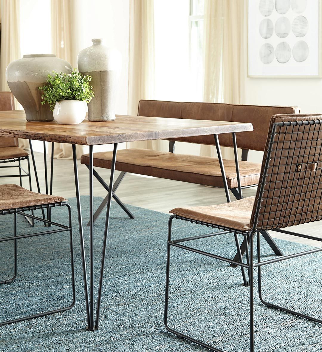 Sherman Solid Acacia Wood Dining Table Set - Kfrooms pertaining to Is the Sherman Dining Table Right for Your Home A Deep Dive into Natural Style