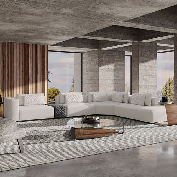 Spruce Modular Sofa Set 30B In Chalk Fabric | Modular Sofa, Neutral ... pertaining to