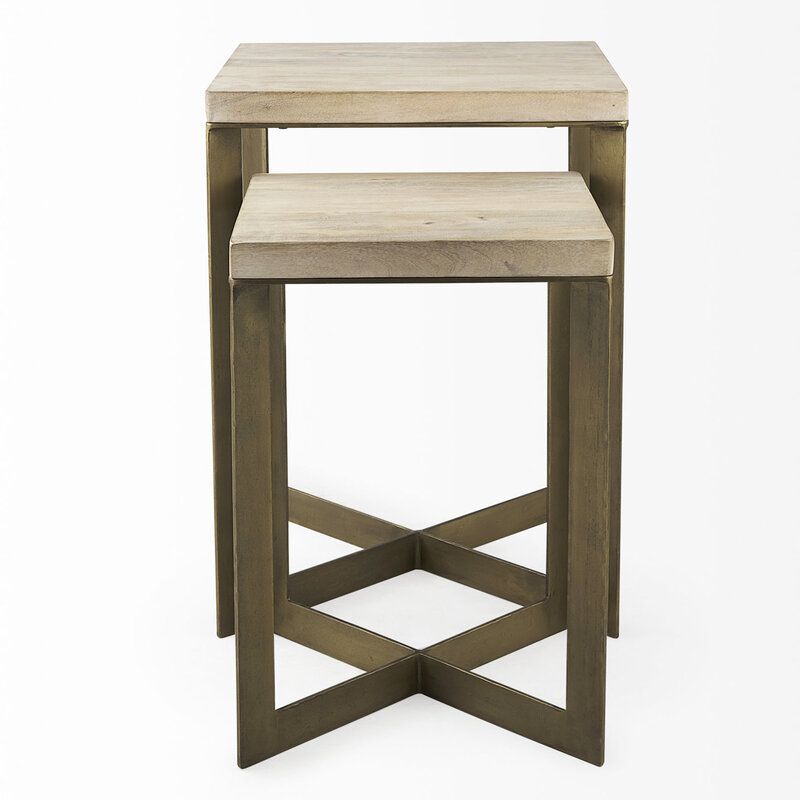 Squares Nesting Tables Set-2 - Portside Interiors with regard to A Closer Look at the Natural Bari Nesting Table Duo