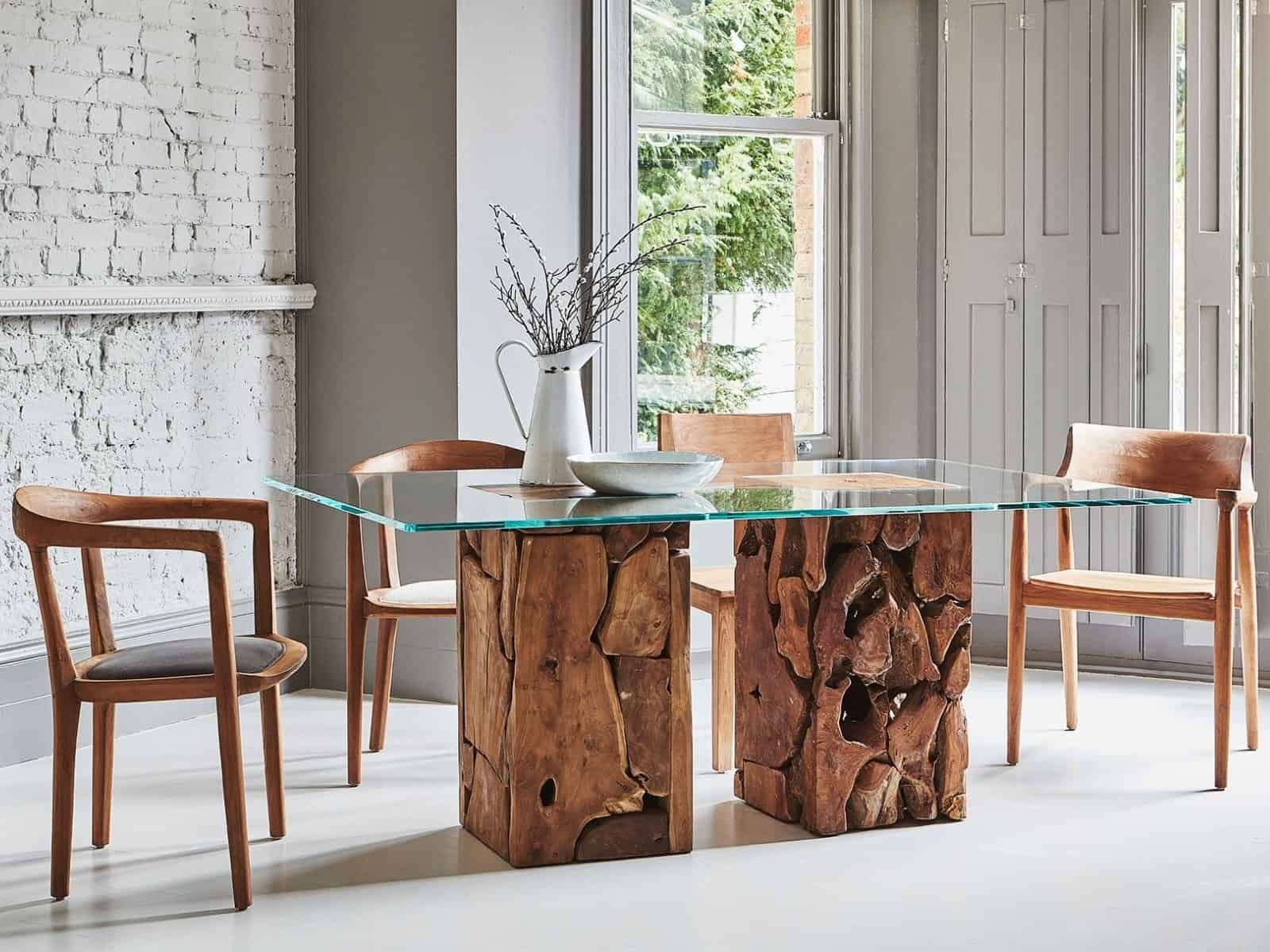 Teak Root Dining Table – Furnitureco throughout The Artistry Behind the Scarlett 79" Rectangular Teak Root Dining Table