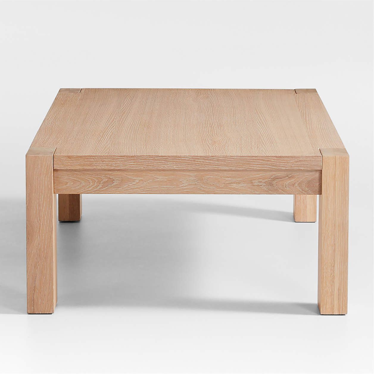 Terra Natural White Oak Wood Coffee Table | Crate &amp;Amp; Barrel | Coffee ... intended for Bringing the Outdoors In With a Natural Oak Wood Coffee Table