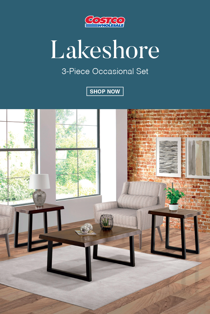 The Lakeshore 3-Piece Occasional Set Presents Rustic Modern Styling In ... throughout Expert Insights on Styling Your Carrie Walnut Finished Wood Occasional Set at Home