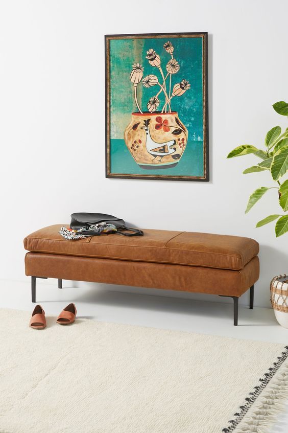 The Timeless Elegance Of A Leather Bench – Goodworksfurniture with regard to