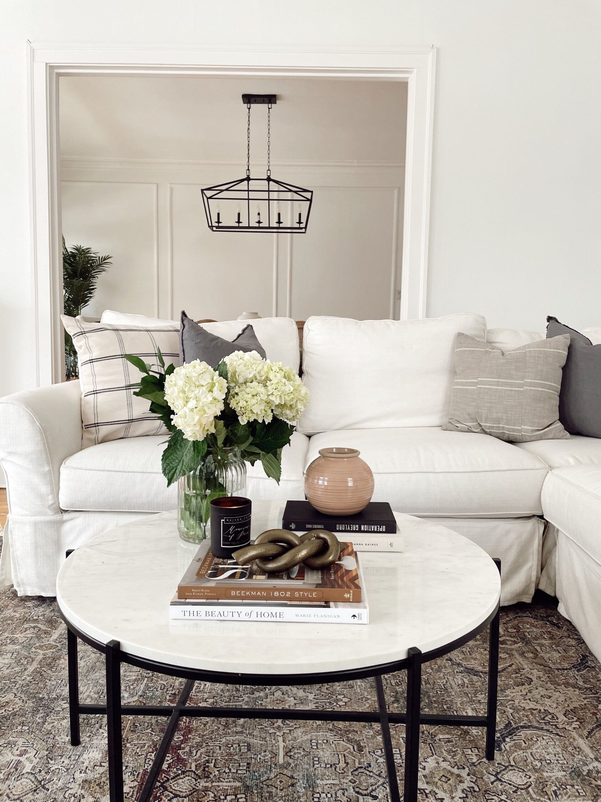 Tips For Styling A Round Coffee Table | We're The Whites Coffee Table ... throughout
