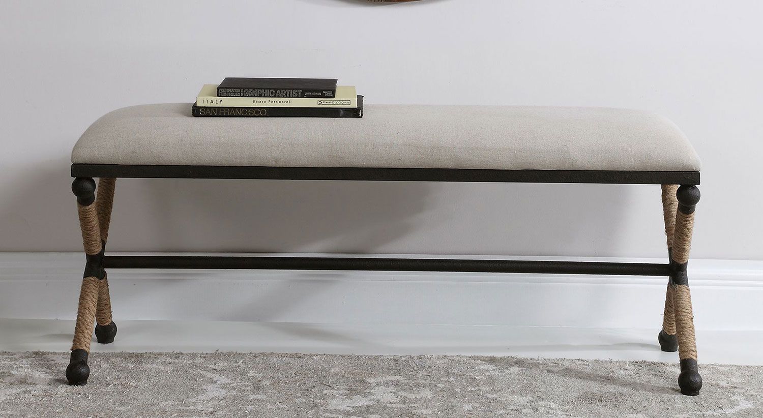 Uttermost Firth Bench - Oatmeal Uttermost-23528 At Homelement.com regarding The Enduring Appeal of the Uttermost Firth Bench