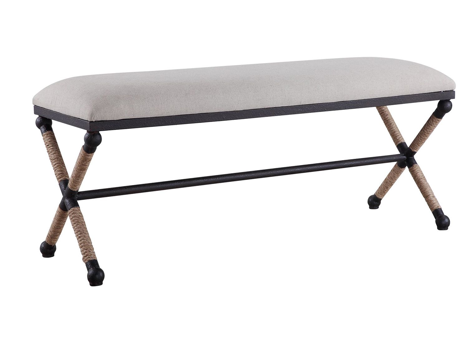 Uttermost Firth Bench - Oatmeal Uttermost-23528 At Homelement.com with