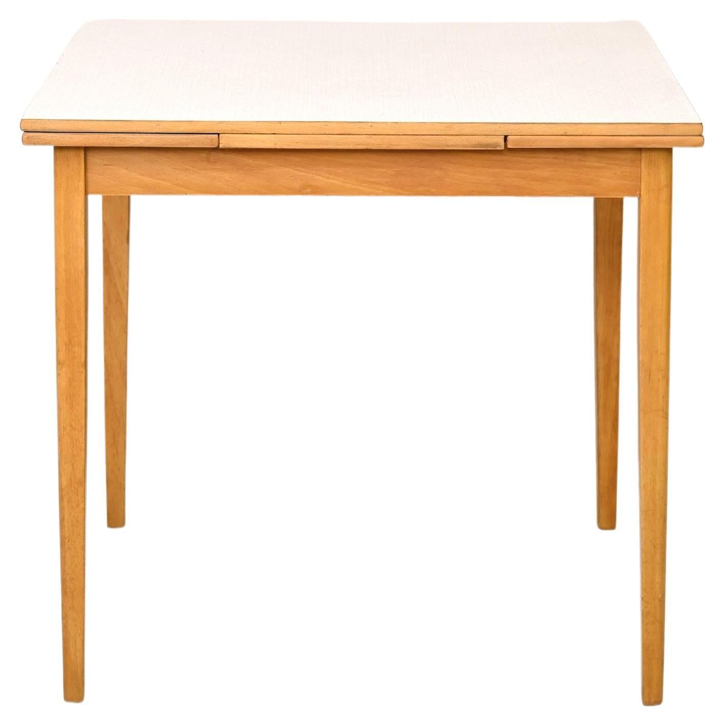Vintage Extendable Wood And Formica Table For Sale At 1Stdibs for [%|Extendable Leaf Wood Dining Table in White/Brown, focusing on education, insights, and reader benefits: [ %]