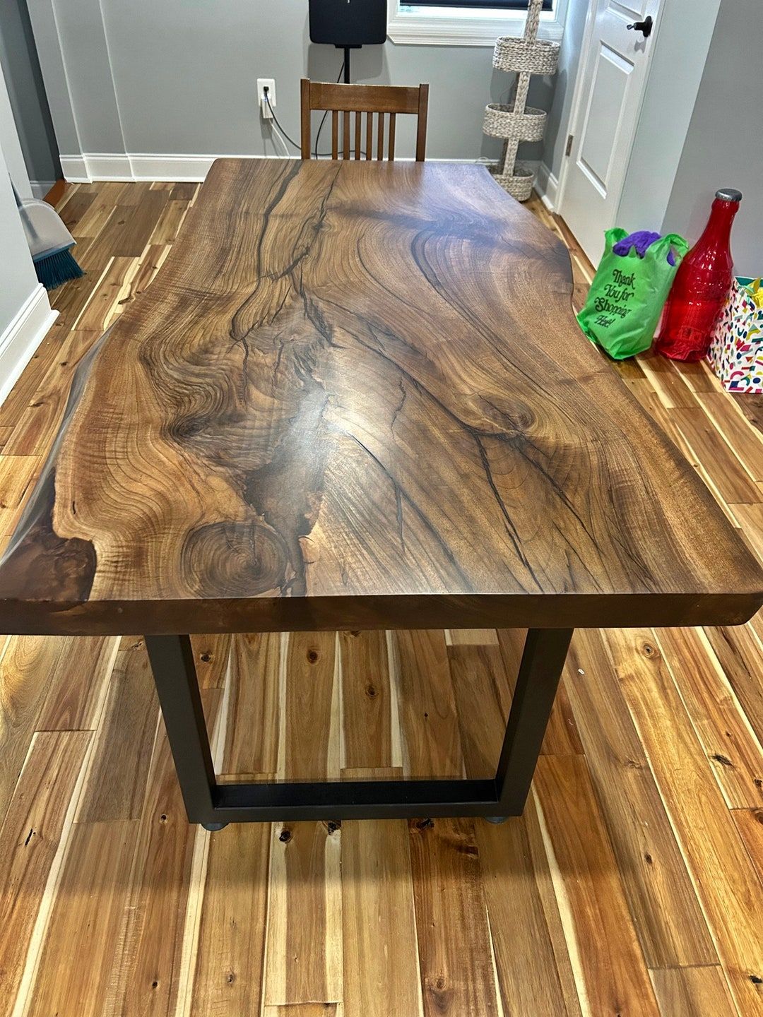 Walnut Dine Table, Walnut Dining Table, Solid Walnut Table, Walnut ... with