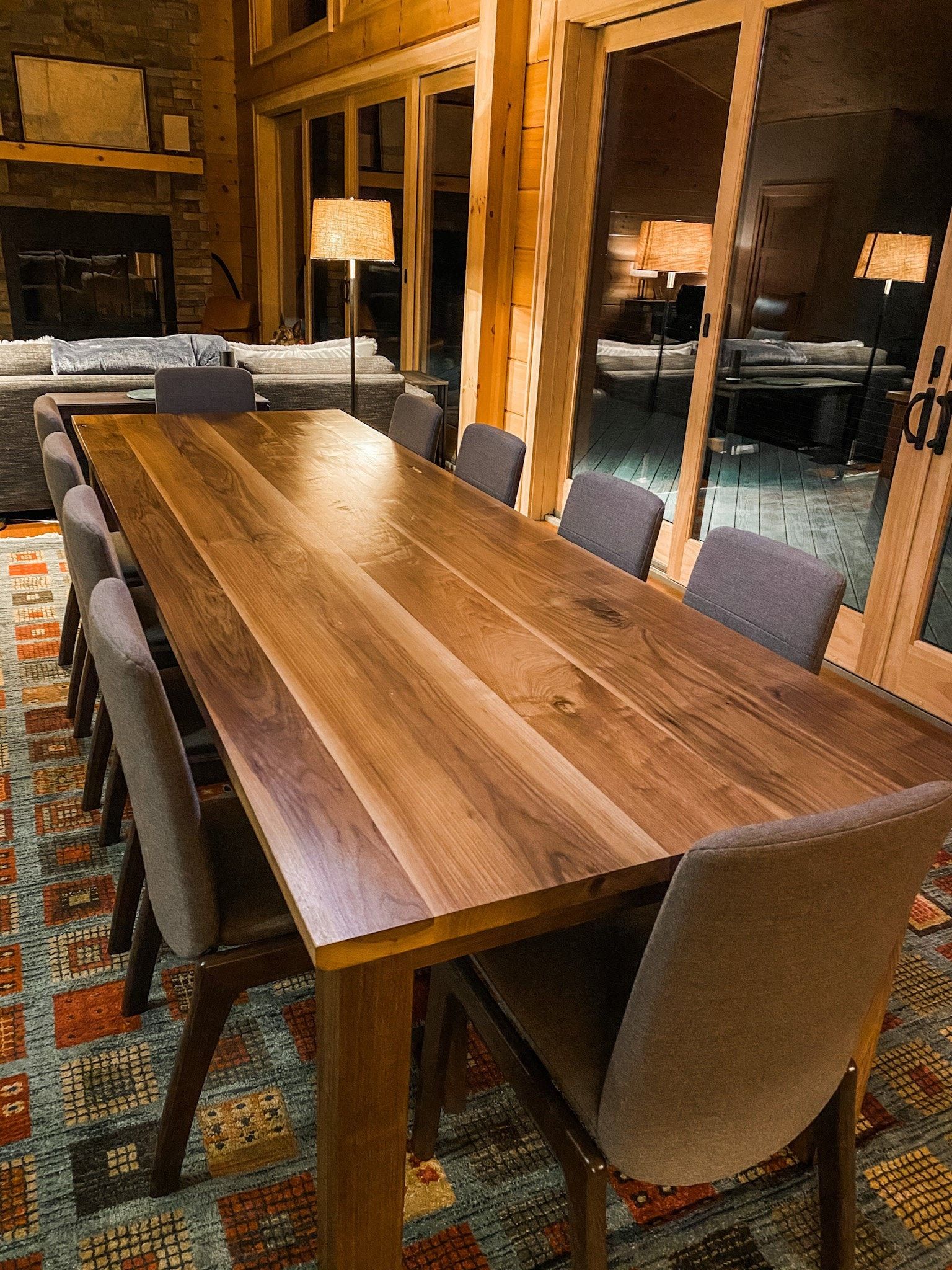 Walnut Dining Room for