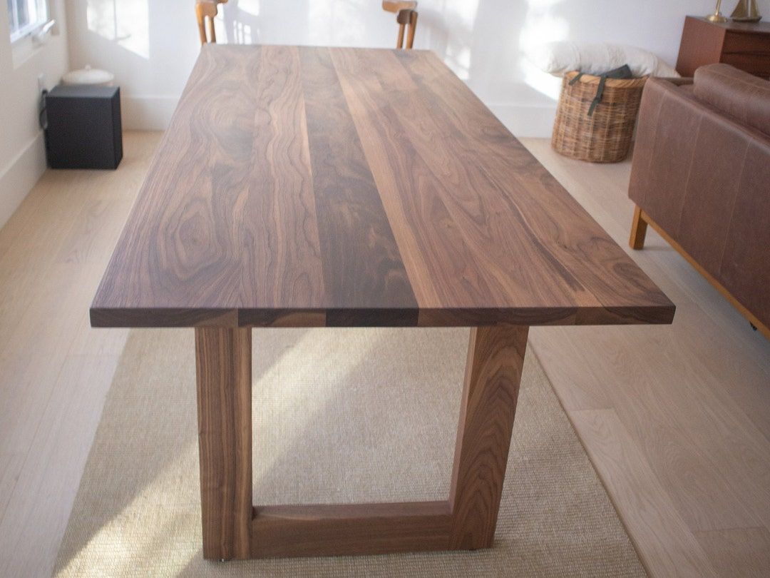 Walnut Dining Table, Mid Century Modern Dining Table, Large Danish ... inside Achieve a Warm and Inviting Atmosphere with the Brutus Walnut Dining Table