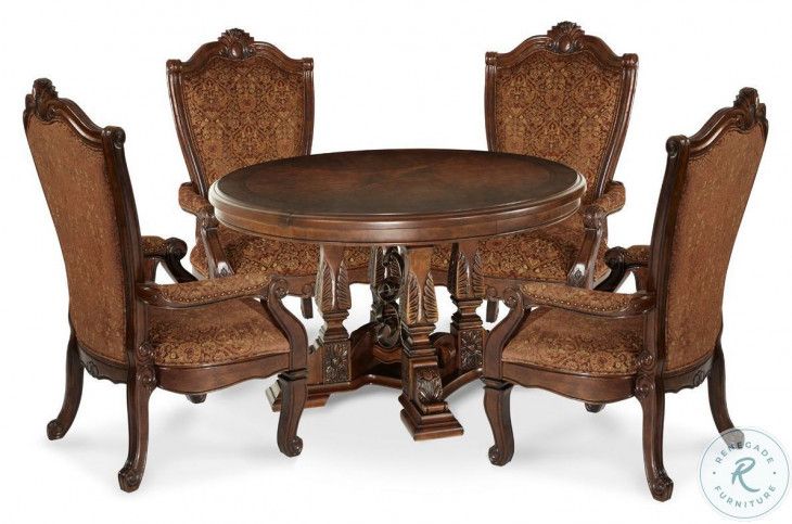 Windsor Court Round Dining Table From Aico (70001) | Coleman Furniture inside