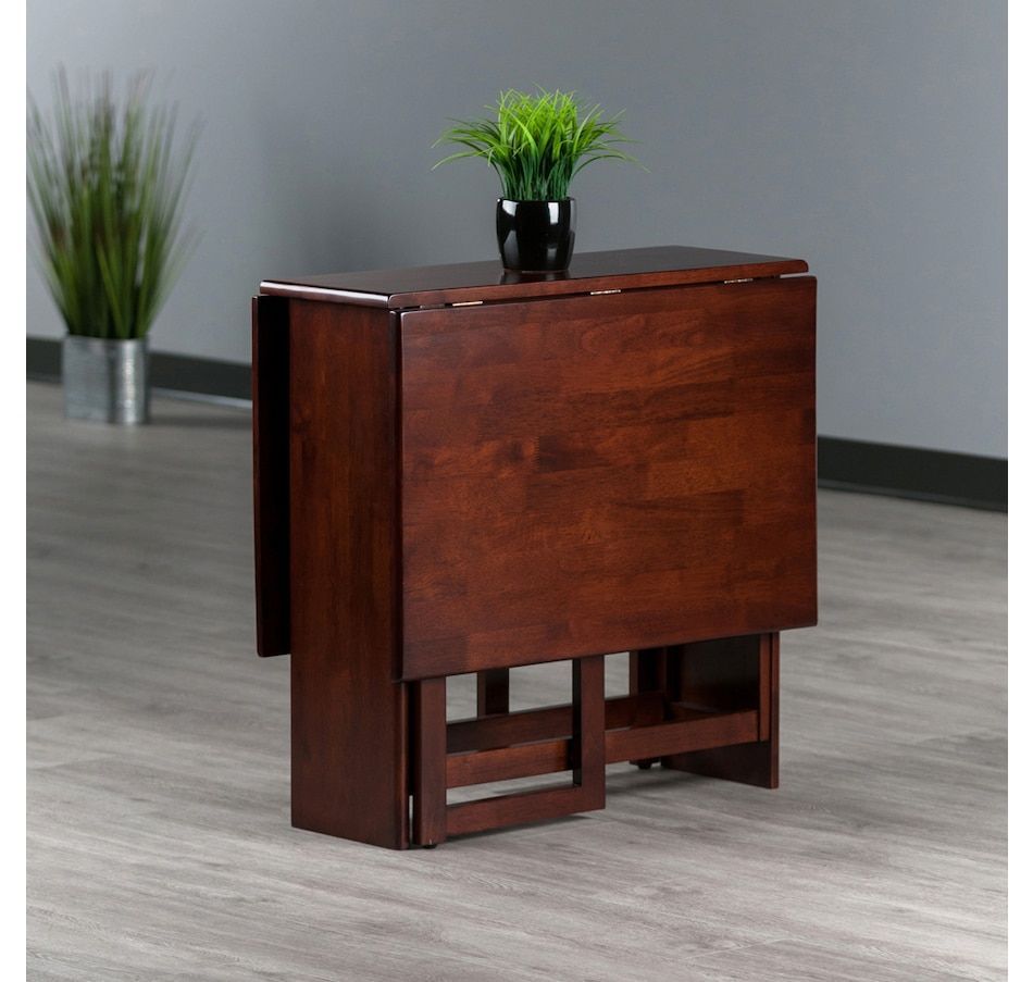 Winsome Clara Double Drop Leaf Dining Table – Artofit for The Art of Space-Saving Discover the Abaco Double Drop-Leaf Table