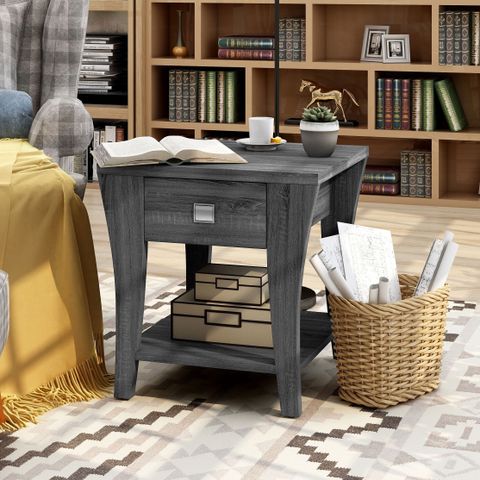 15 Best Ideas Rustic Gray End Tables throughout