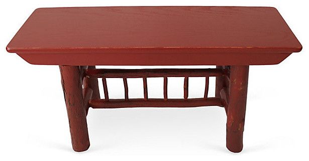 3' Hickory Spindle Bench - Rustic - Upholstered Benches - By Genesee ... inside Discovering the History and Craft Behind 3' Hickory Spindle Benches