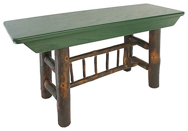 3' Hickory Spindle Bench - Upholstered Benches - By Genesee River | Houzz with