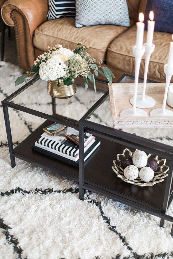 44 Awesome Black Coffee Tables | Decorating Coffee Tables, Living Room ... pertaining to Exploring the Versatility of a 2-Piece Black Coffee Table Arrangement