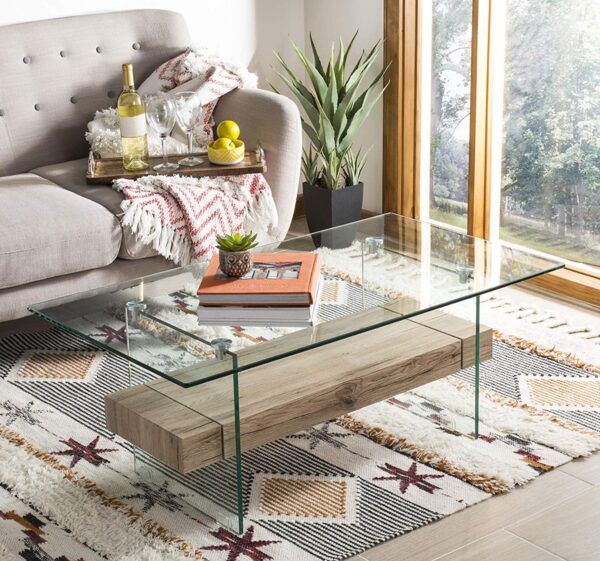 51 Glass Coffee Tables That Every Living Room Craves throughout Bringing Light and Style to Your Living Space with the Gewnee Glass Tea Table