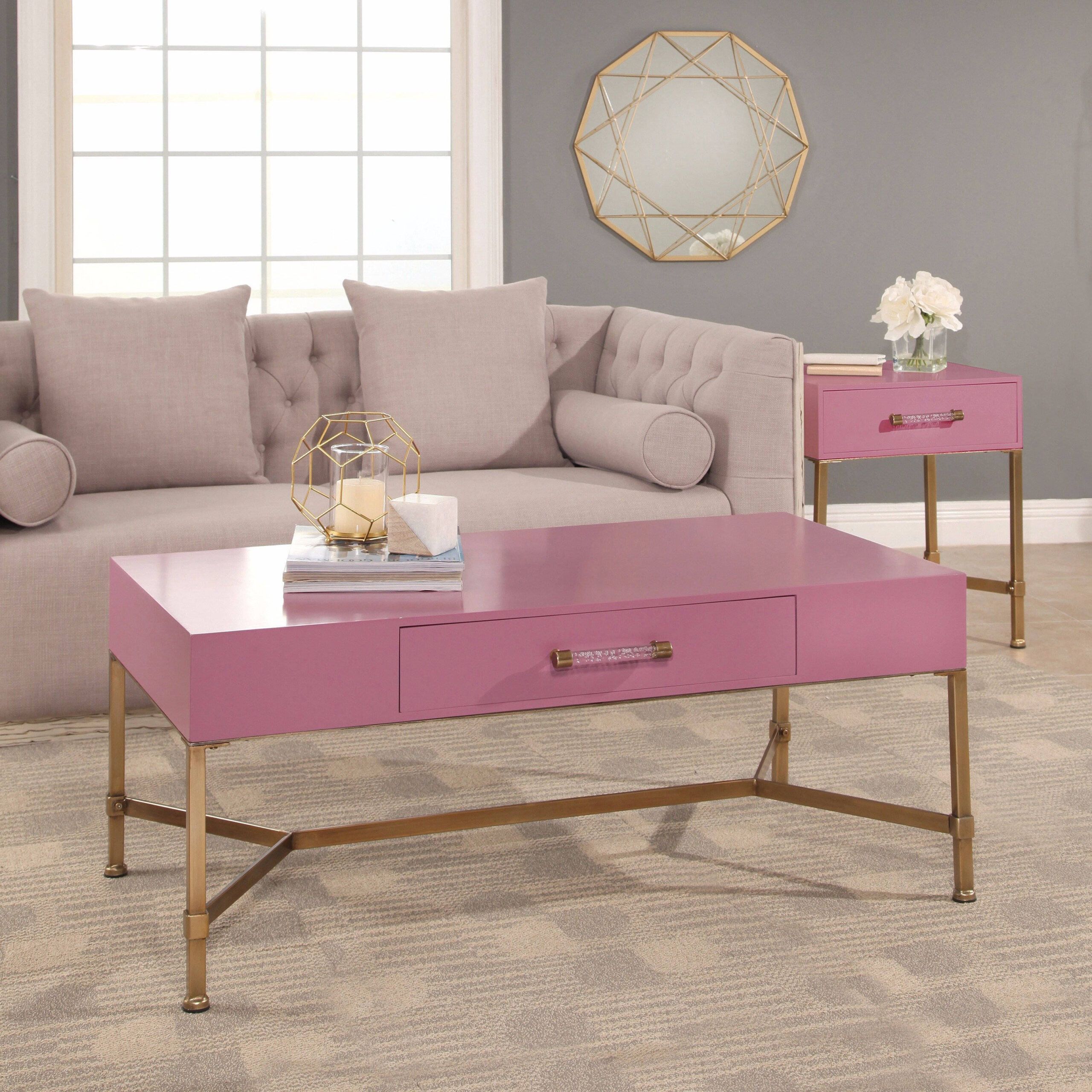 Elevate Your Decor with Chic Pink MDF End Tables