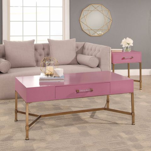 Elevate Your Decor with Chic Pink MDF End Tables