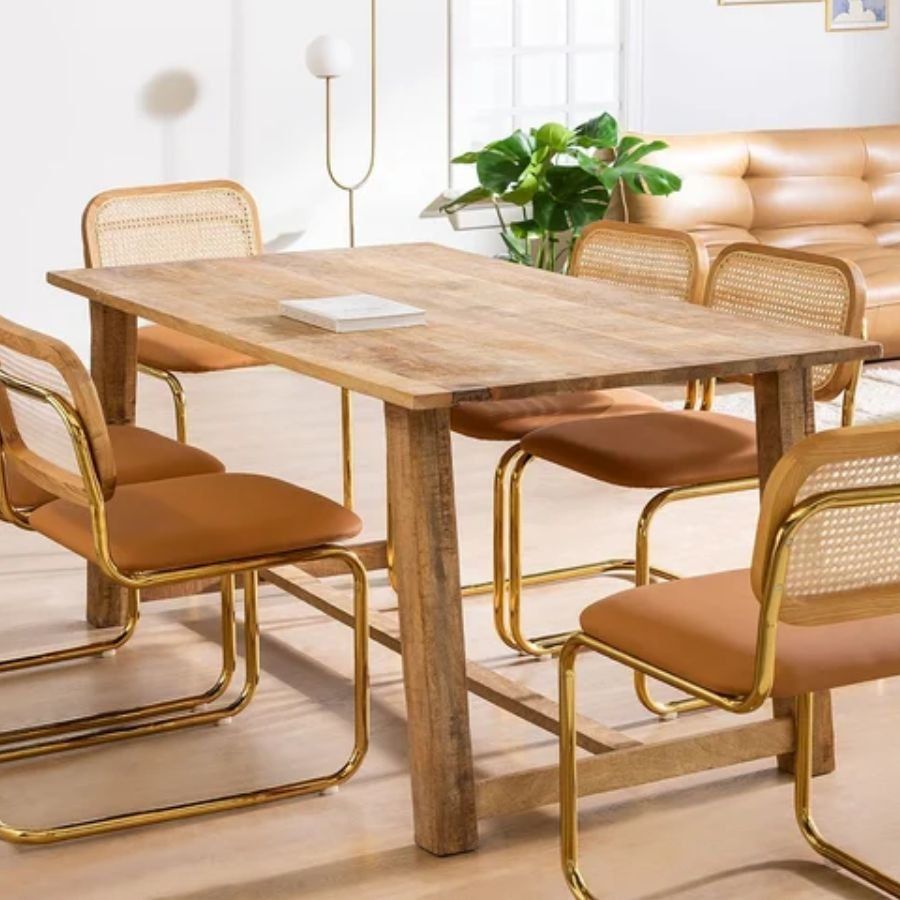 Amazing Large Mango Dining Table - Pritiinternationals inside