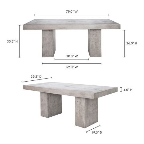 Antonius Outdoor Dining Table | Desain intended for