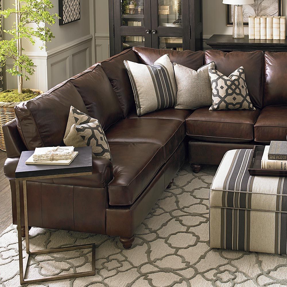 Brown Leather Sofa Decorating Living Room Ideas - 2Troop1900S for