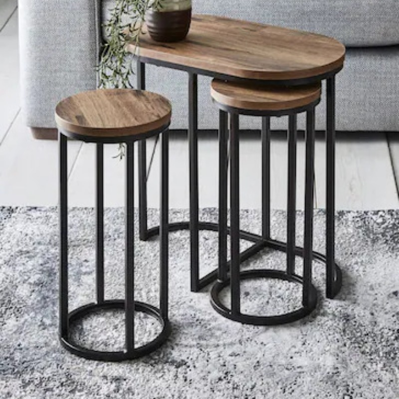 Buy Custom Solid Wood Nesting Coffee Tables throughout