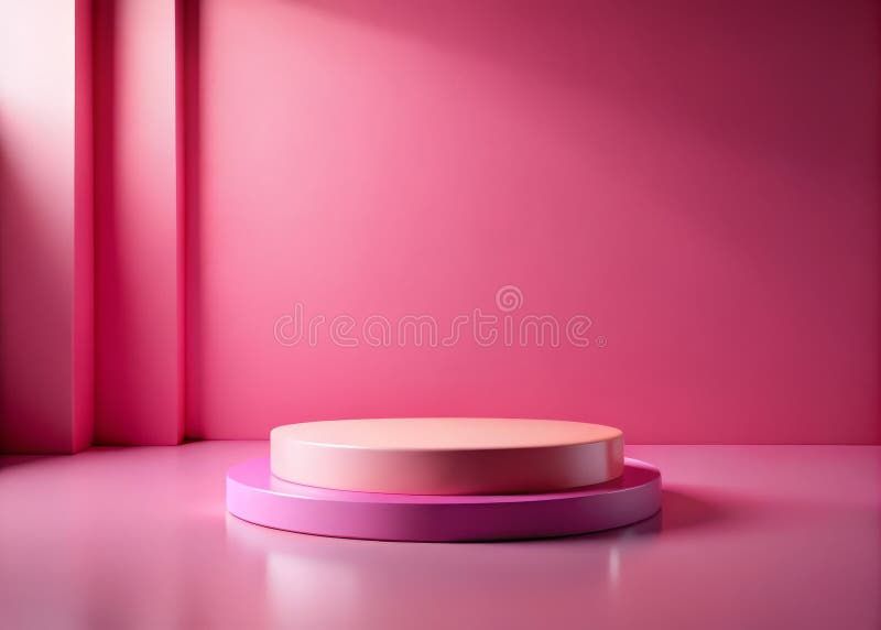 Chic Pink Podium Elevate Your Product Presentations With A Minimalist ... regarding Elevate Your Decor with Chic Pink MDF End Tables