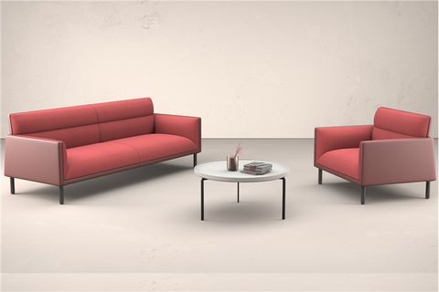 China Custom Pu Leather And Fabric Sofa Set For Waiting Room Or Office ... throughout