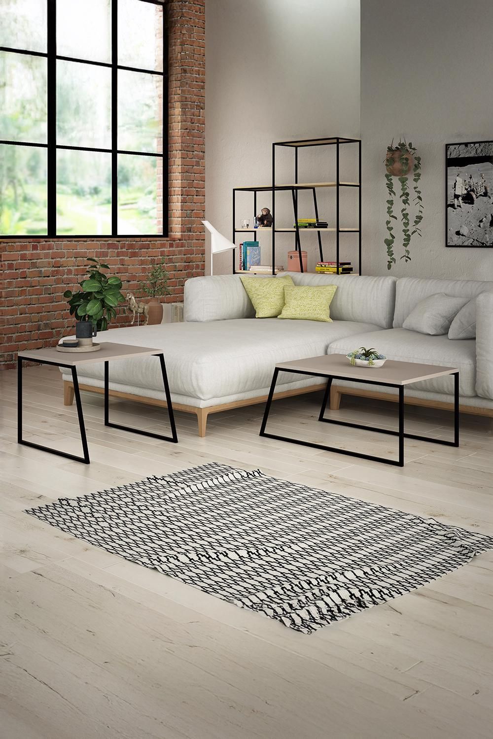 Coffee &Amp; Side Tables | Mocha Grey Finish Set Of 2 Nesting Coffee Tables ... inside