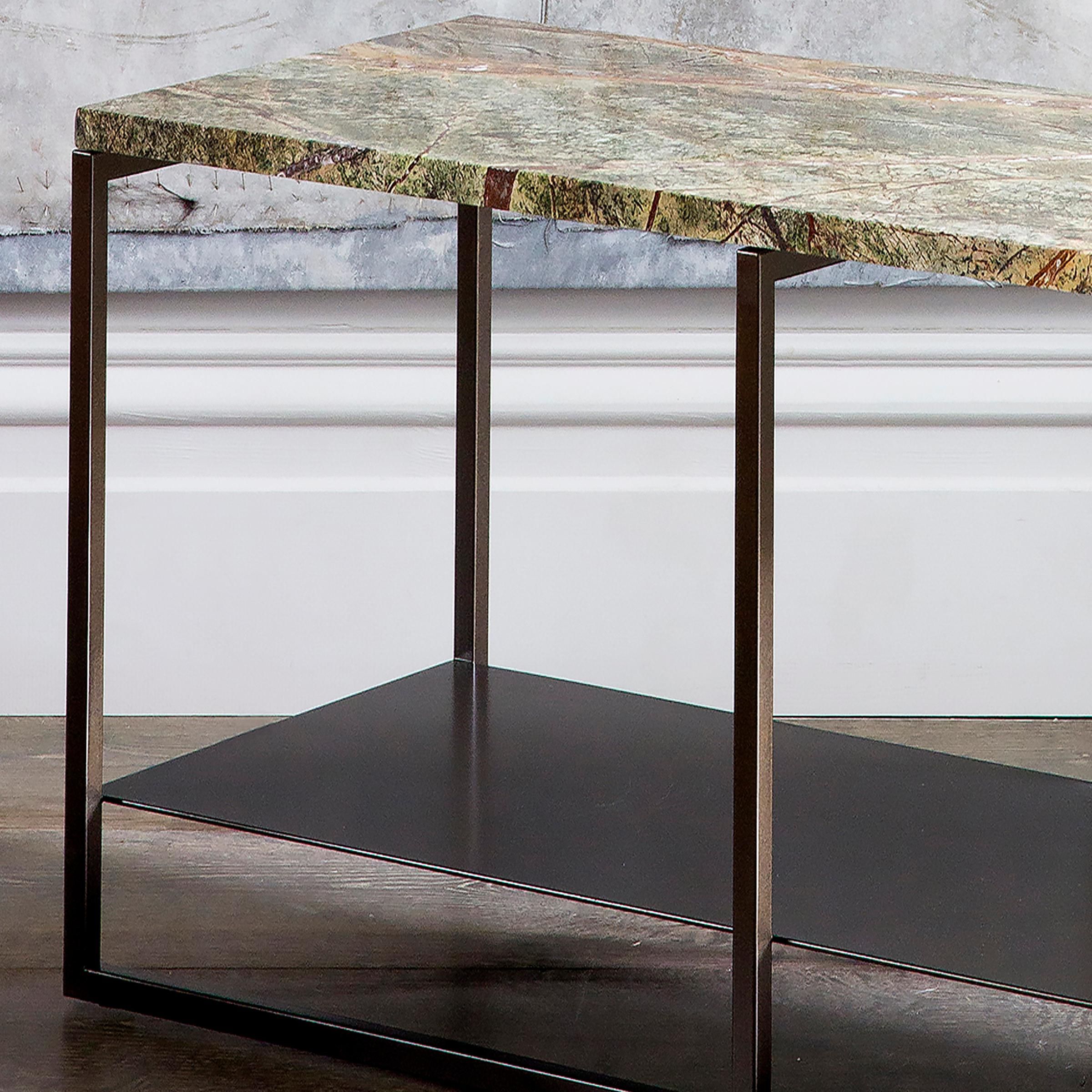 Contemporary Eros Coffee Table In Marble And Powder Coated Steel For ... within