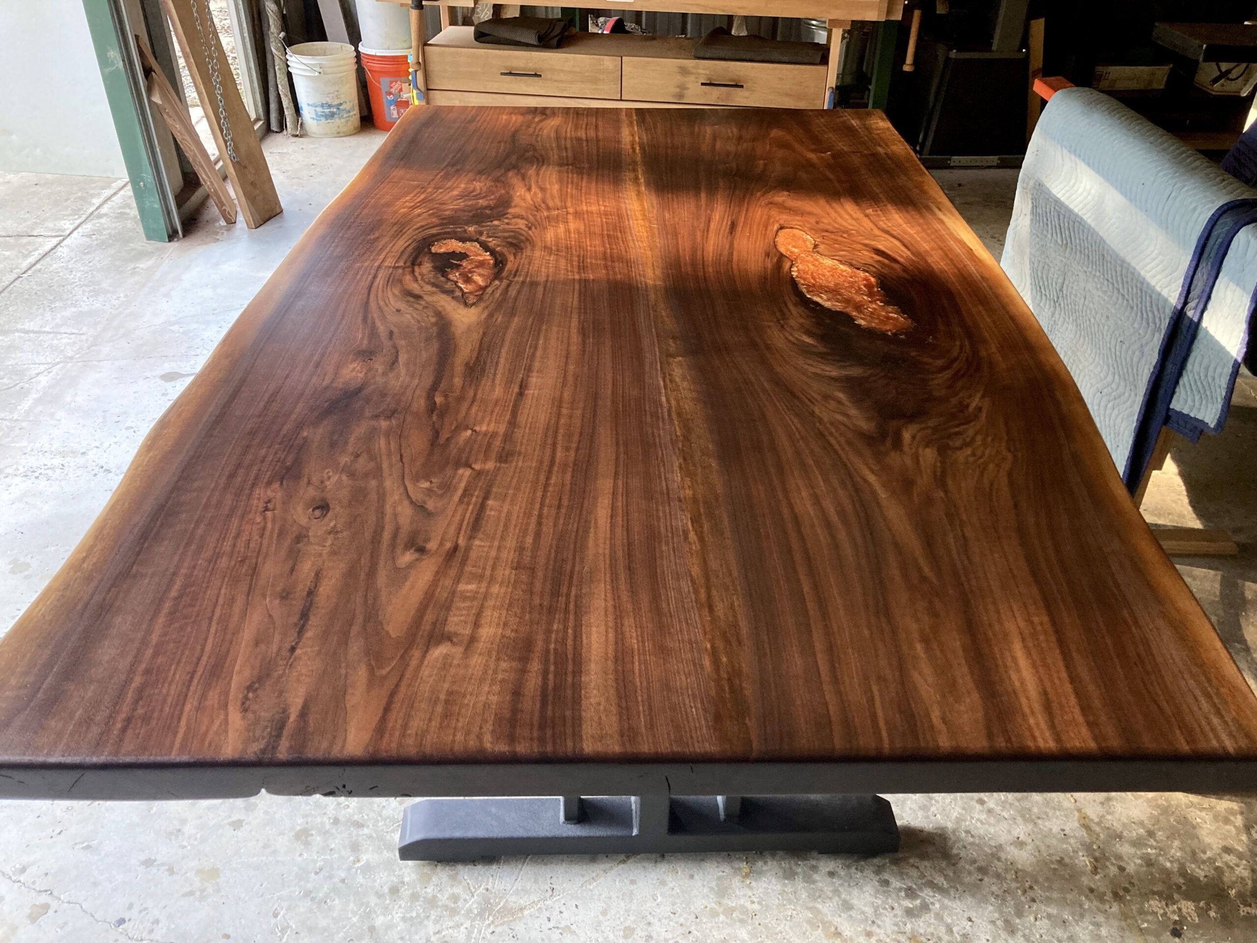 Custom Black Walnut Dining Table By Carstens Creations | Custommade.com pertaining to