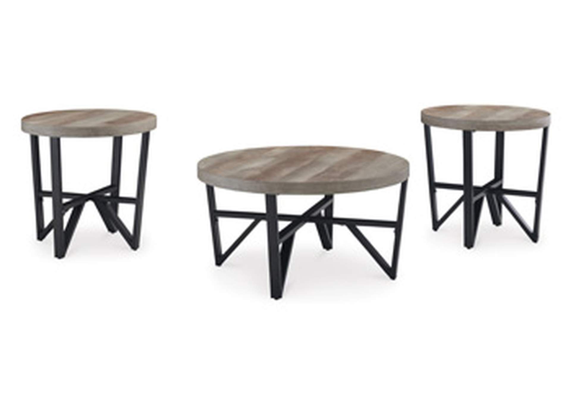Deanlee Table (Set Of 3) regarding Understanding the Versatility of the Deanlee Grayish Brown/Black Table Set