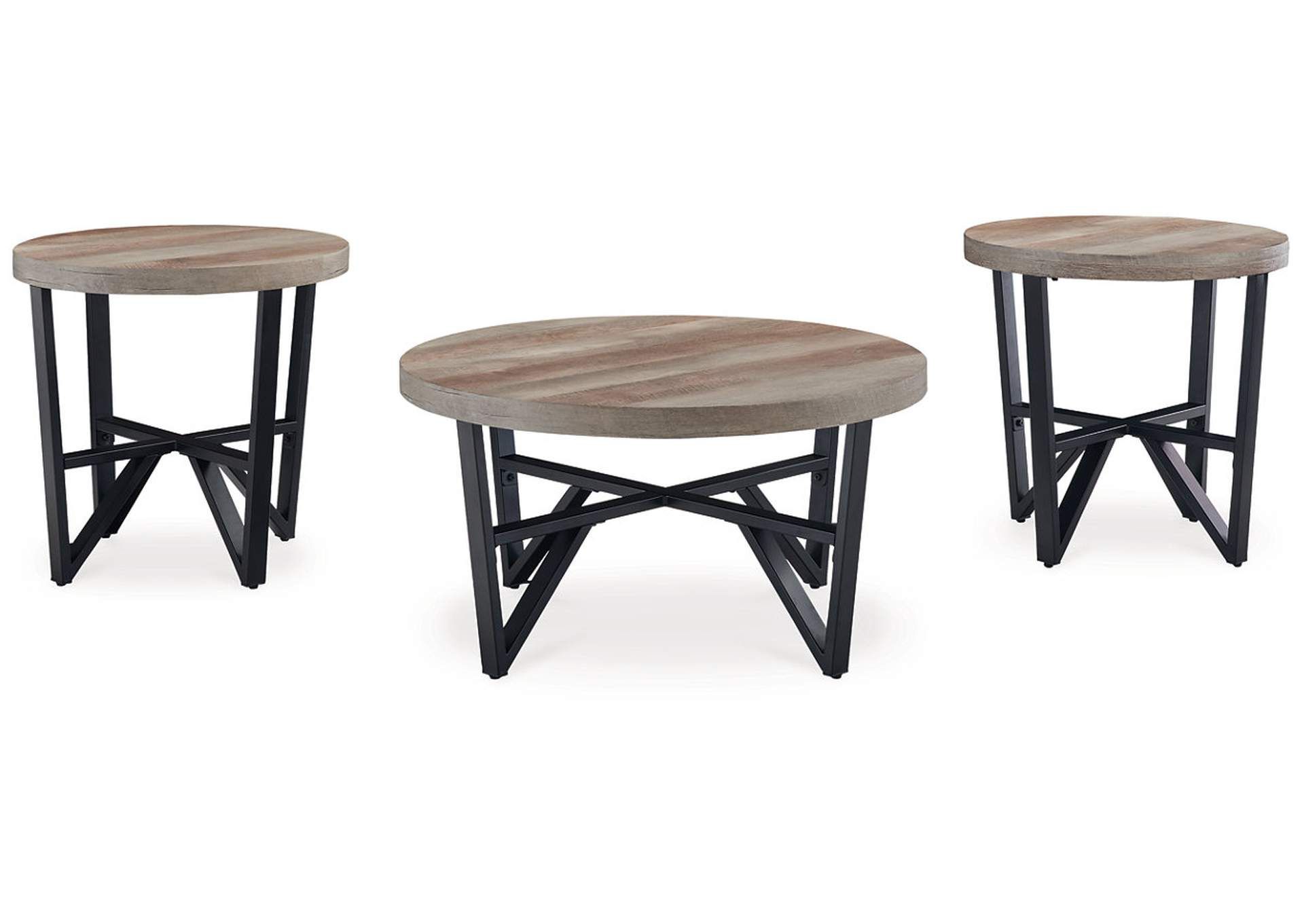 Deanlee Table (Set Of 3) within Understanding the Versatility of the Deanlee Grayish Brown/Black Table Set