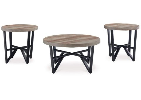 Deanlee Table (Set Of 3) within Understanding the Versatility of the Deanlee Grayish Brown/Black Table Set