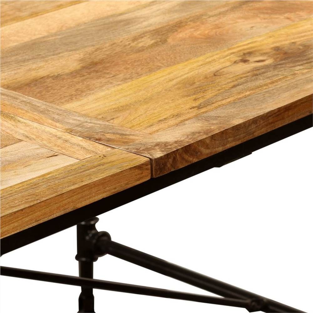 Dining Table Solid Mango Wood 240 Cm in How to Care for Your 72" Mango Wood Dining Table with a Metal Base