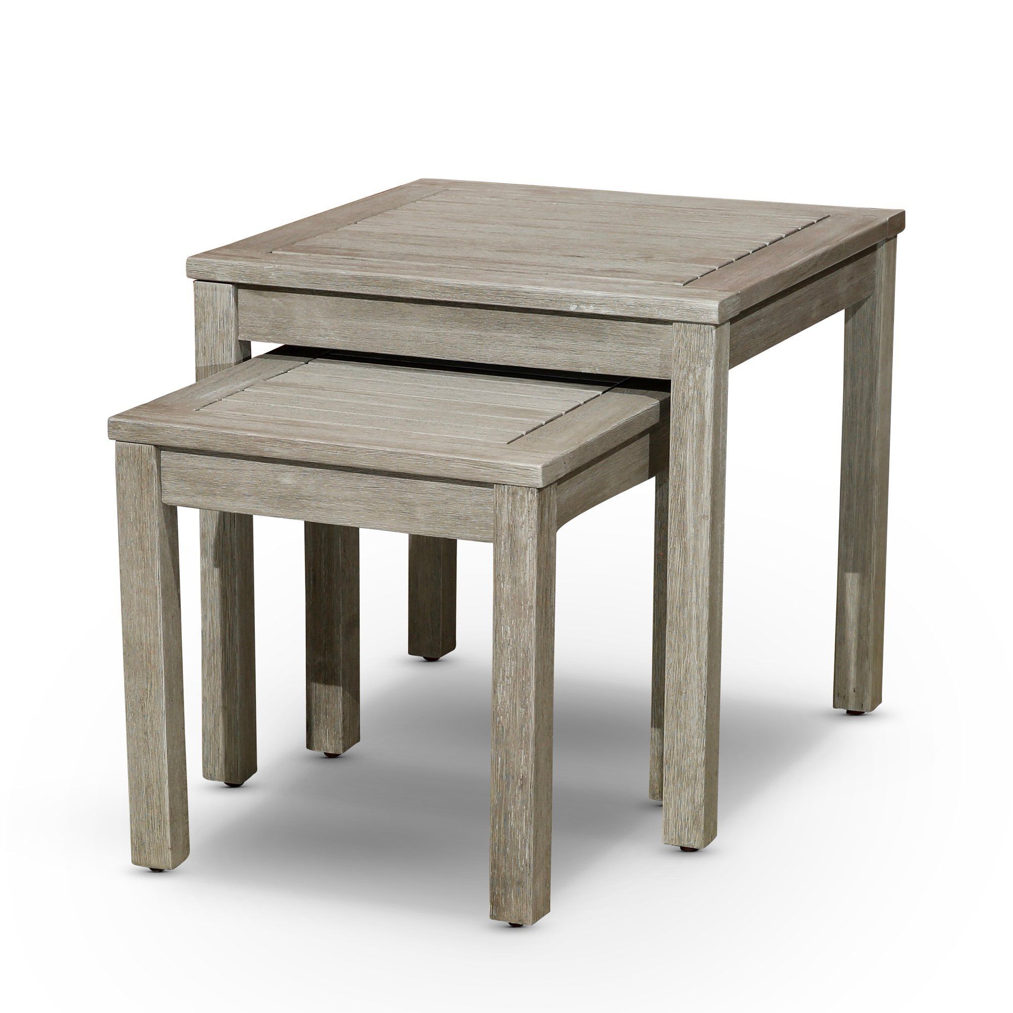 Dty Outdoor Living Longs Peak 2-Piece Eucalyptus Nesting Table Set ... with regard to Beyond the Living Room Discover Hidden Uses for Your Nesting Table Set