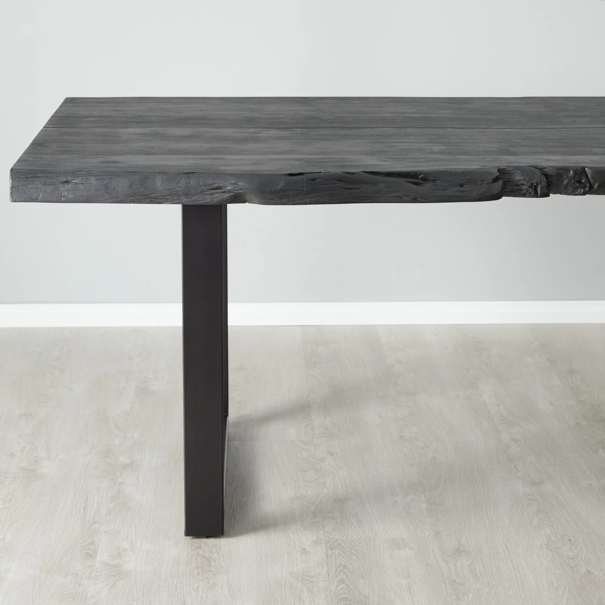 Dynasty Black Acacia Wood Dining Table within