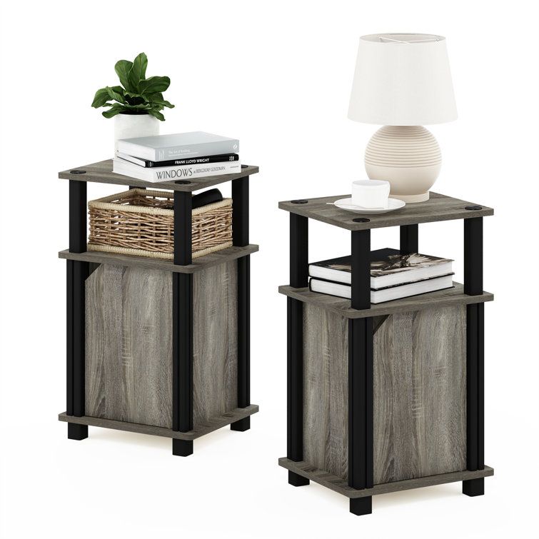 Ebern Designs Dontaz 2 Piece Side Table Set With Storage &amp; Reviews ... within