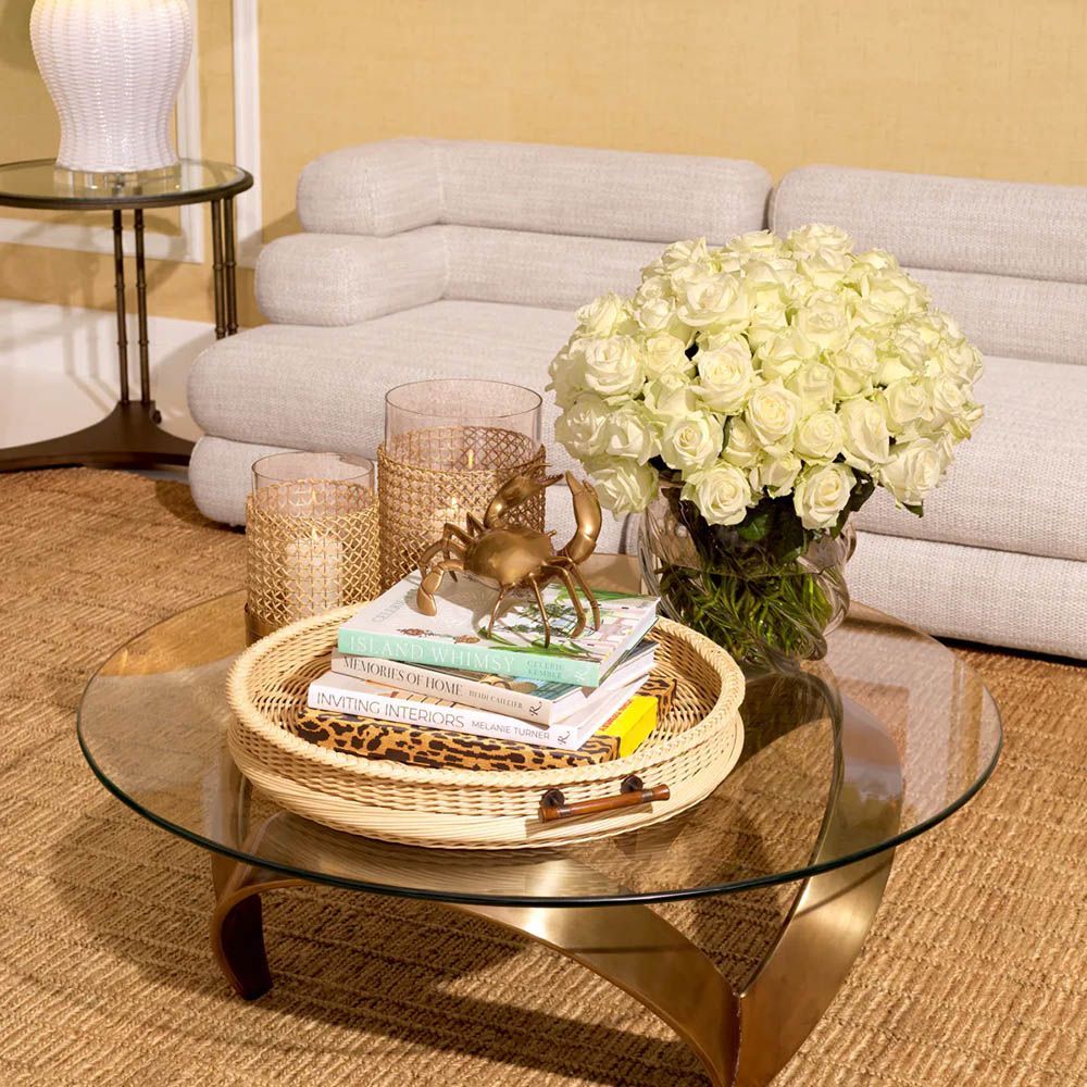 Eichholtz Soquel Coffee Table - Vintage Brass | Eichholtz Furniture ... with A Closer Look at the Eichholtz Lauren Vintage Triangular Coffee Table Design