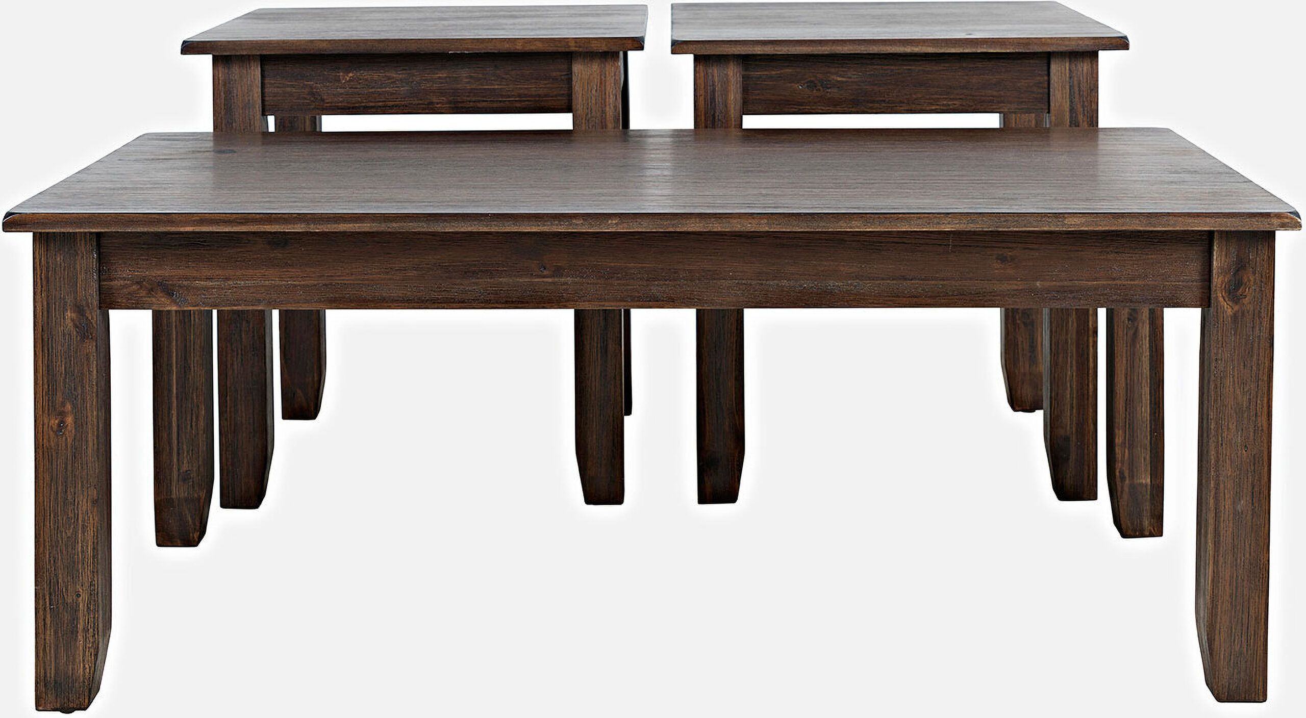 Eros Contemporary 3 Piece Coffee Table Set In Chestnut By Jofran ... with The Versatile Charm of the Eros Contemporary Coffee Table Ensemble