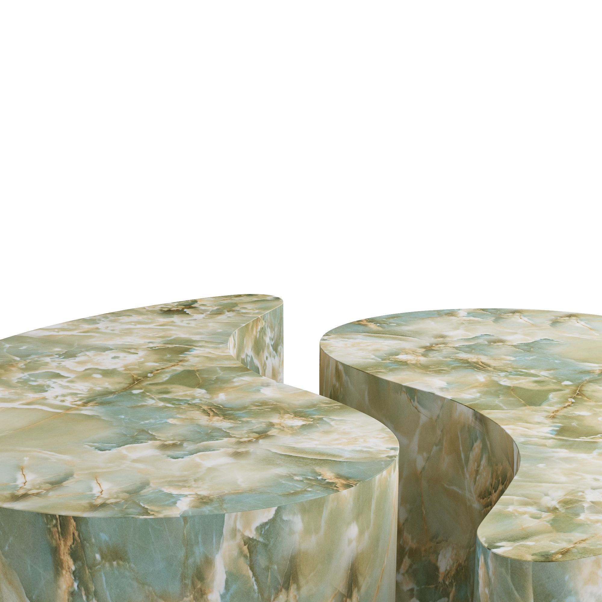 Fcs08 - Adeline Coffee Tables, Set Of 2 - Jade pertaining to Discover the Versatility of the Adeline Coffee Table Set for Your Living Space