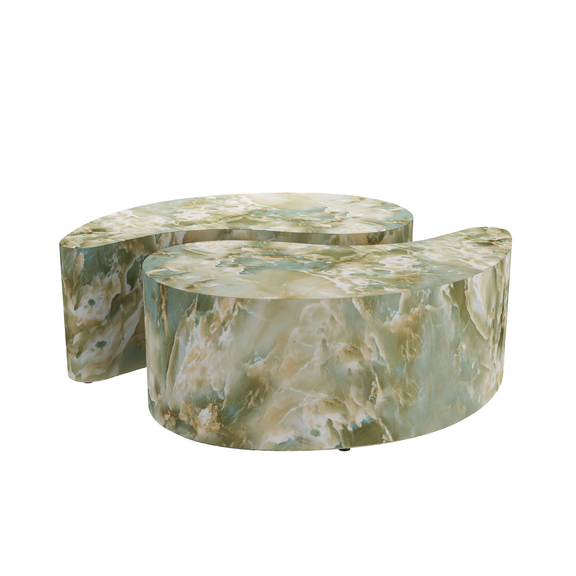 Fcs08 - Adeline Coffee Tables, Set Of 2 - Jade with
