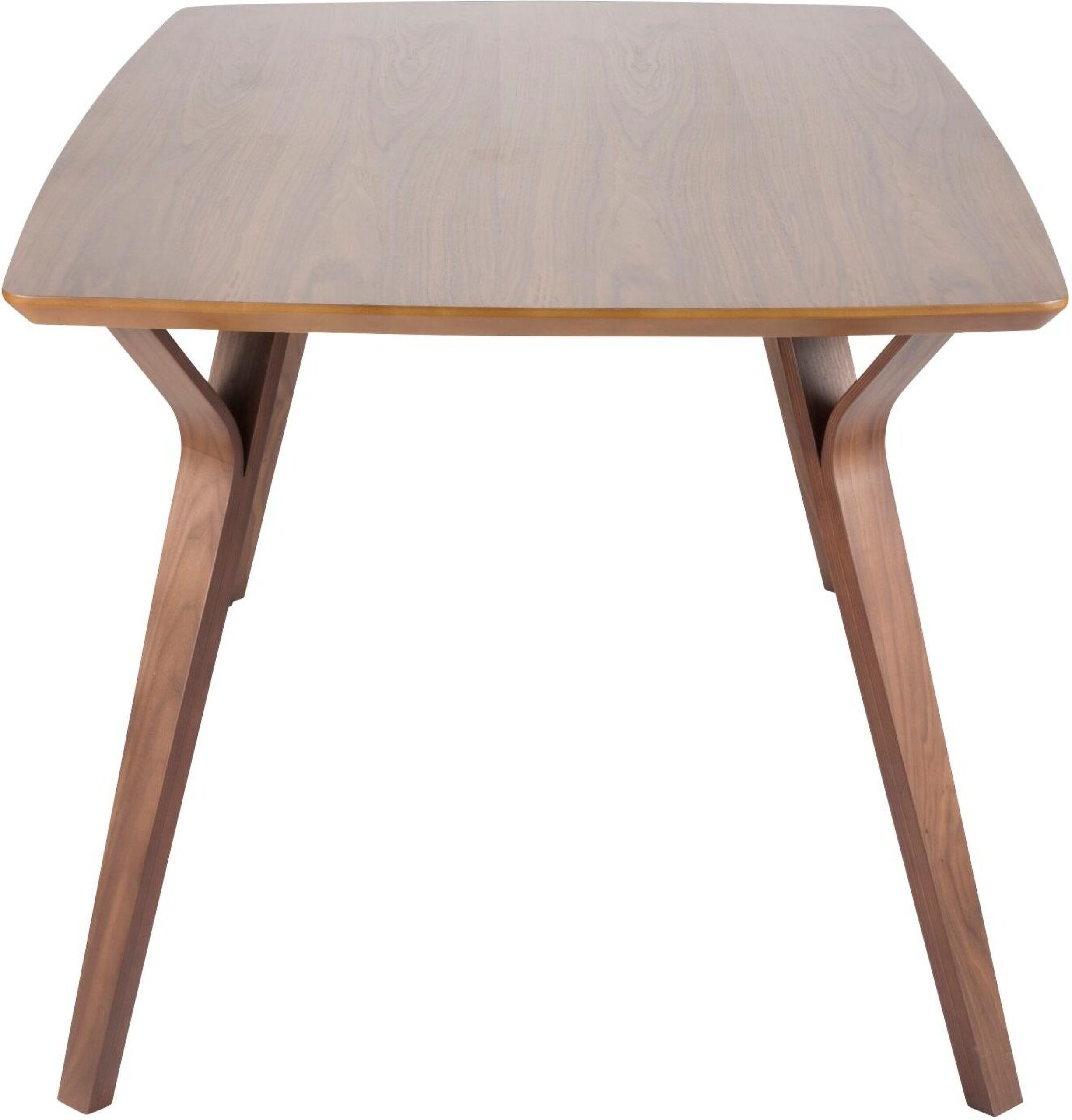 Folia Mid-Century Modern Dining Table In Walnut Wood - 1Stopbedrooms. throughout Unveiling the Timeless Appeal of the Folia Mid-Century Modern Bench