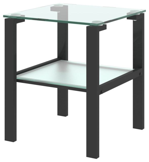 Gewnee Glass Two Layer Tea Table,Set Of 2 - Transitional - Coffee Table ... inside Bringing Light and Style to Your Living Space with the Gewnee Glass Tea Table