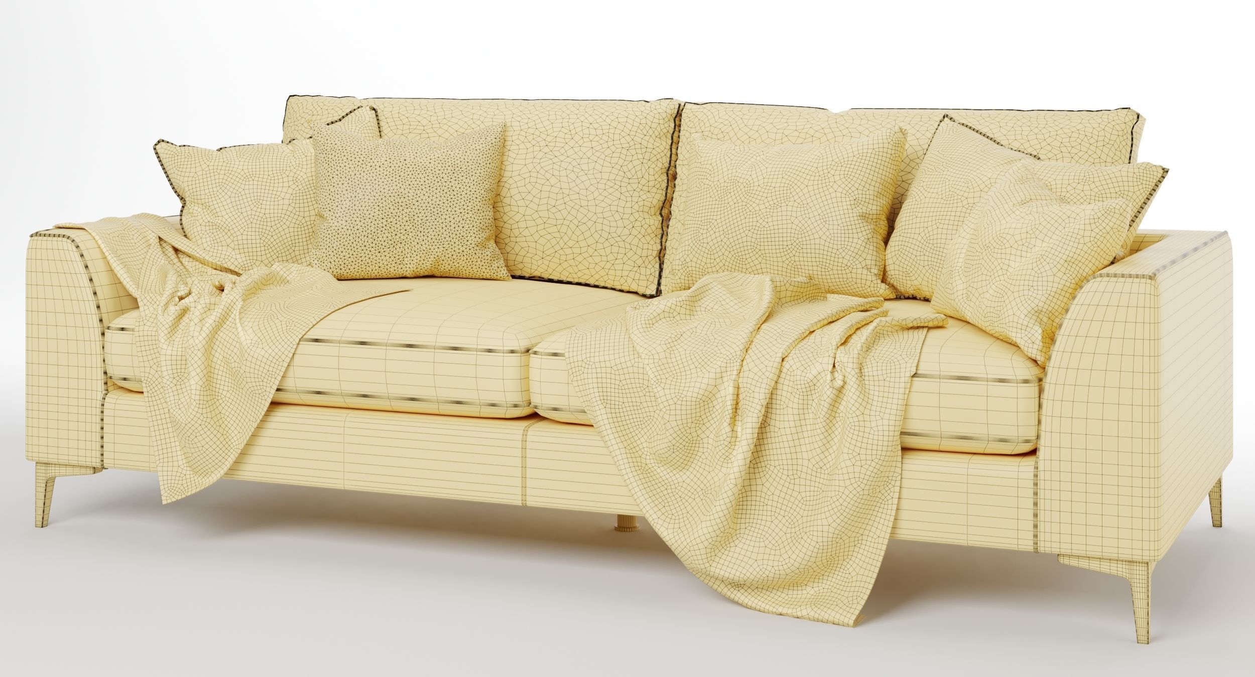 Isla 3 Seater Sofa 3D Model | Cgtrader intended for