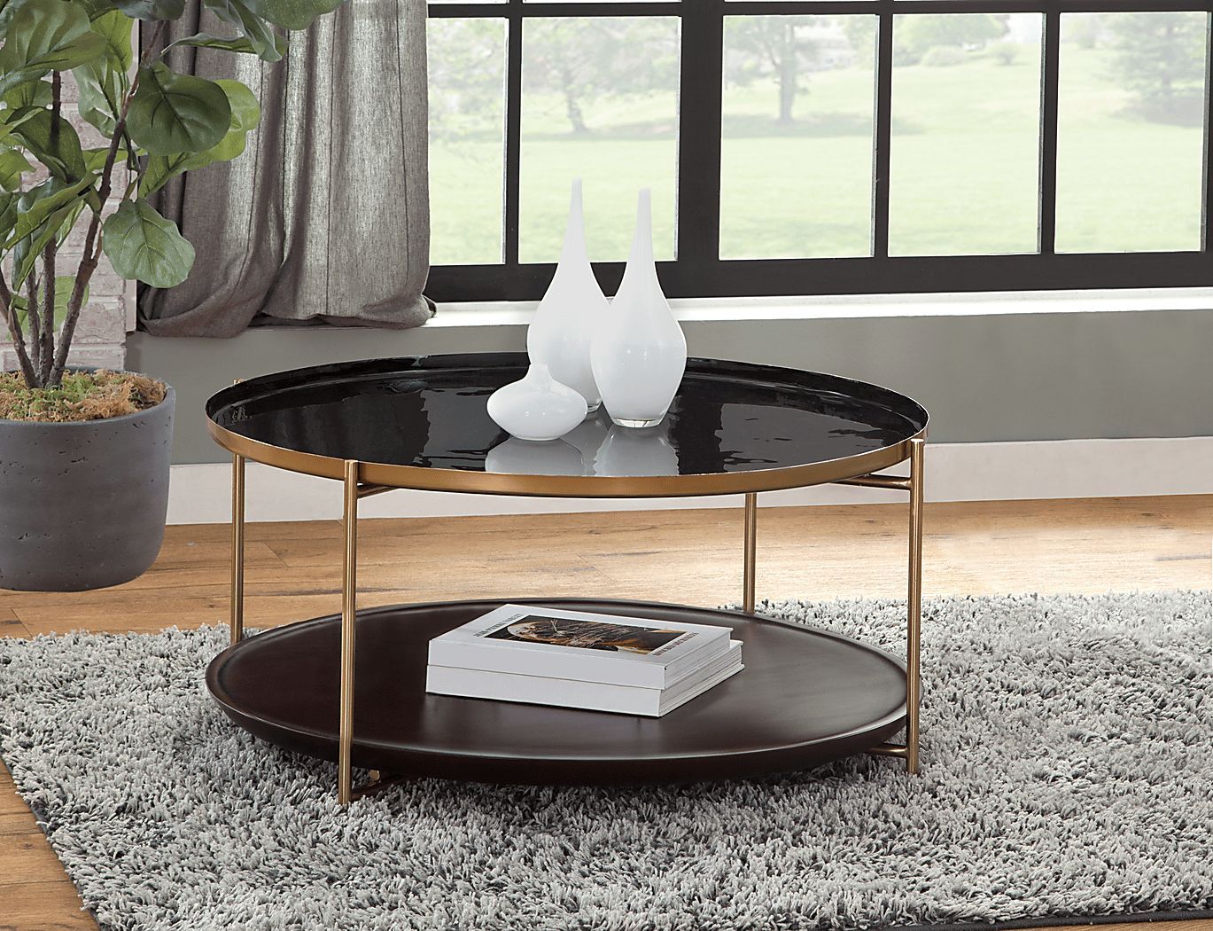 Kabishi Black Black,Colors Coffee Table | Rooms To Go pertaining to
