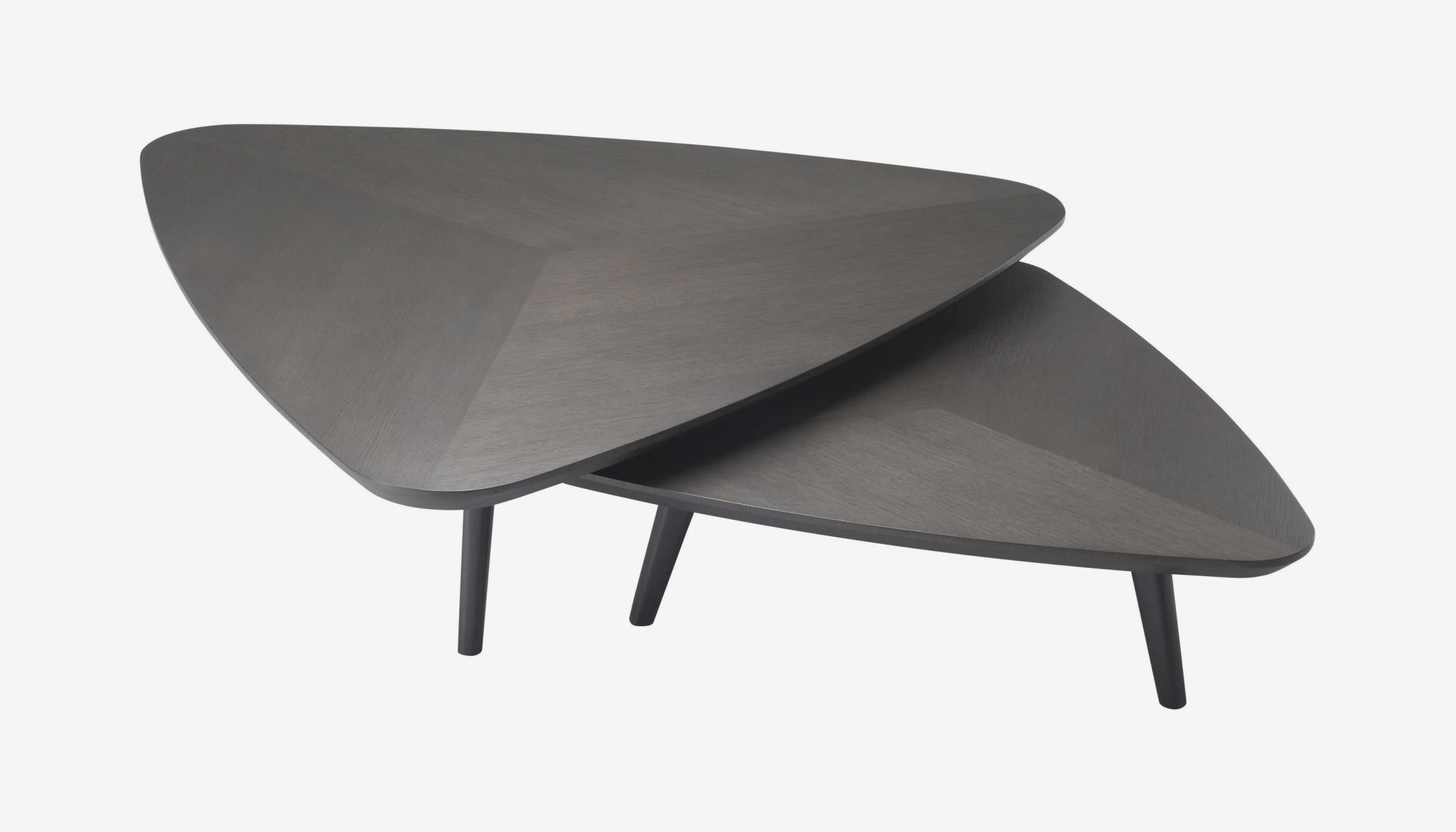 Lauren Nest Of 2 Coffee Table In Mocha Straight Oak Veneer By Eichholtz within